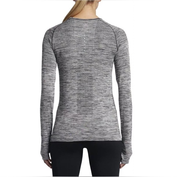 Nike DRI FIT Large Long Sleeve Running Workout Walking Shirt Top Reflective - Picture 5 of 15